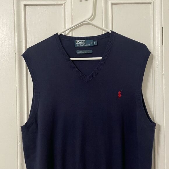 Polo Ralph Lauren v neck vest sweater - Picture 2 of 4
